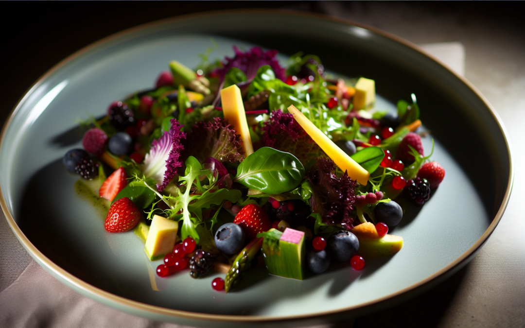 Berry Licious Salad: A Vegan Delight at Veggie In Bistro, Augusta, GA