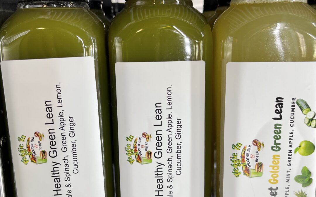 Boost Your Health with Our Healthy Green Lean Juice at Veggie Smoothie Bar!