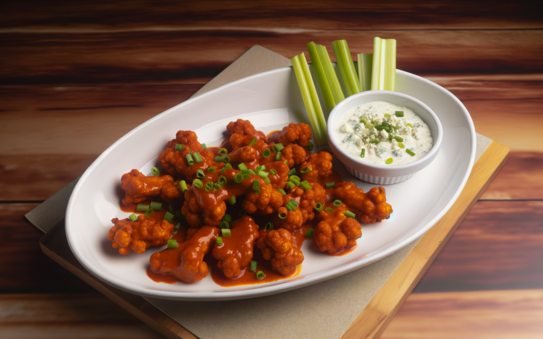 Vegan Delight: Buffalo Cauliflower Wings at Augusta’s Veggie In Smoothie Bar & Bistro