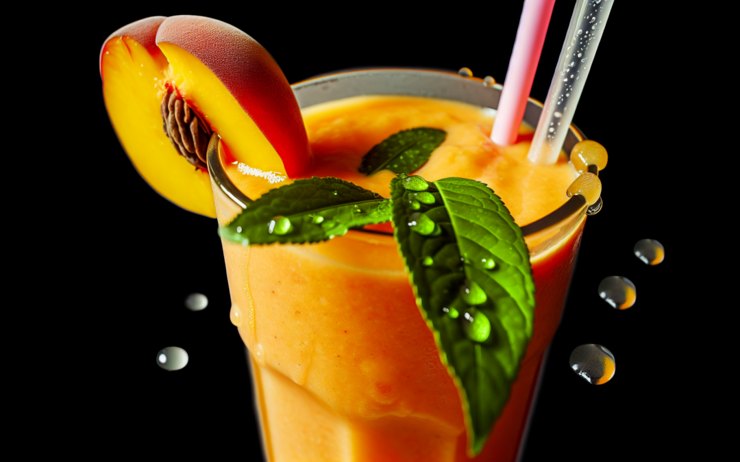 Revitalize Your Day with Peach Me Up Smoothie at Veggie In Bistro!